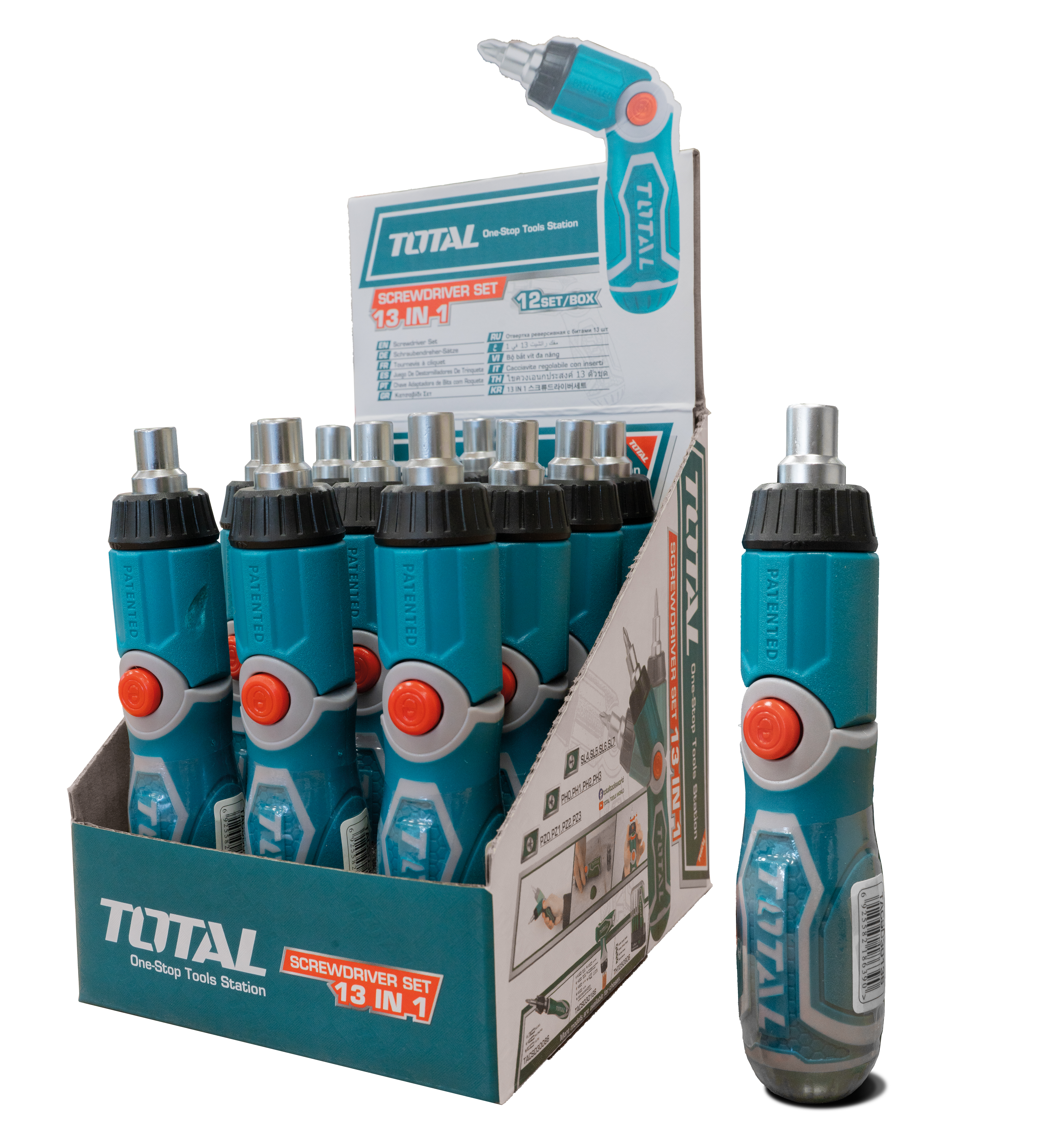 Tournevis avec 7 embouts interchangeables  TACSD30086