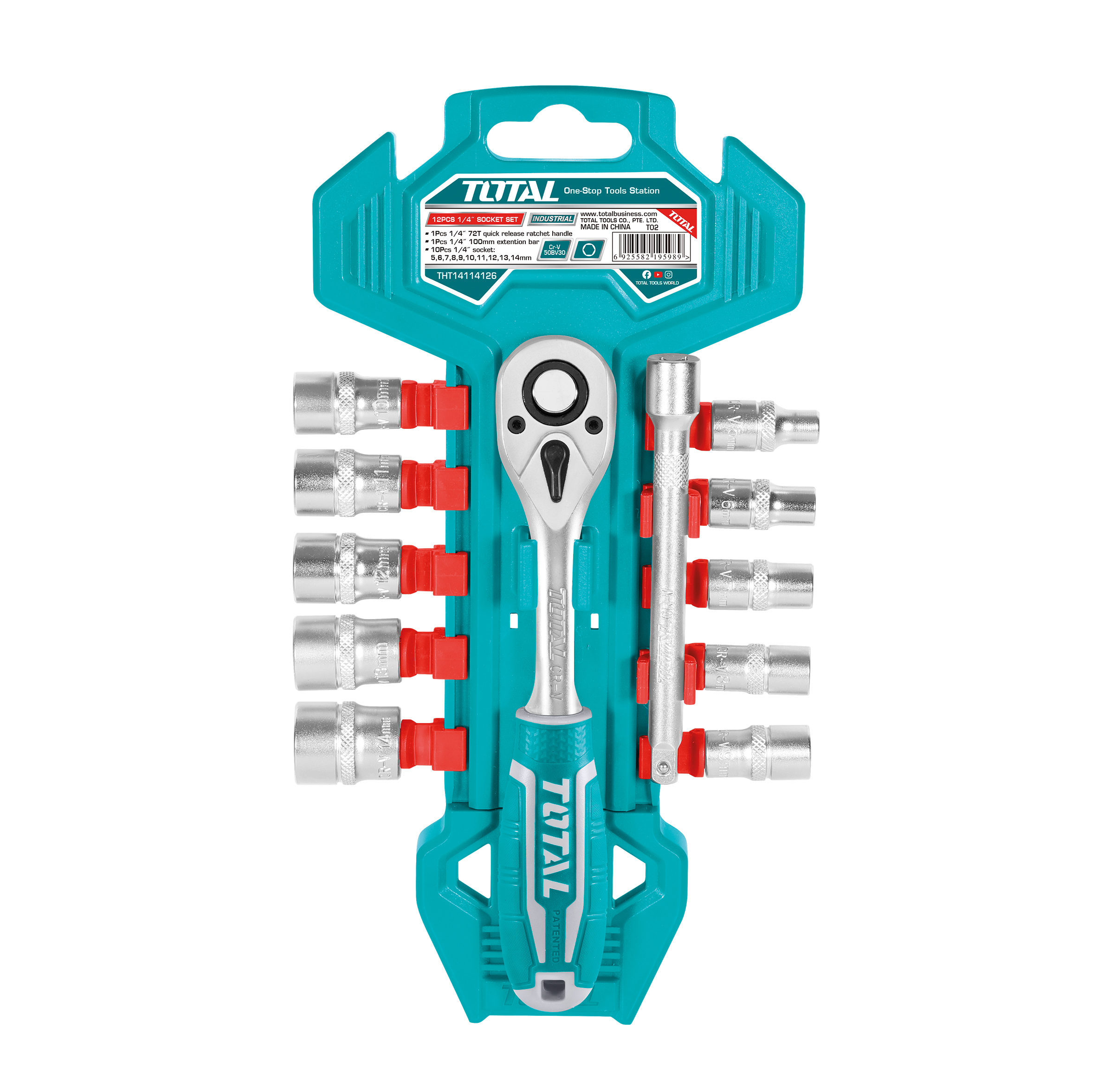 Jeu de 10 douilles 1/4''  THT14114126 | 1/4''