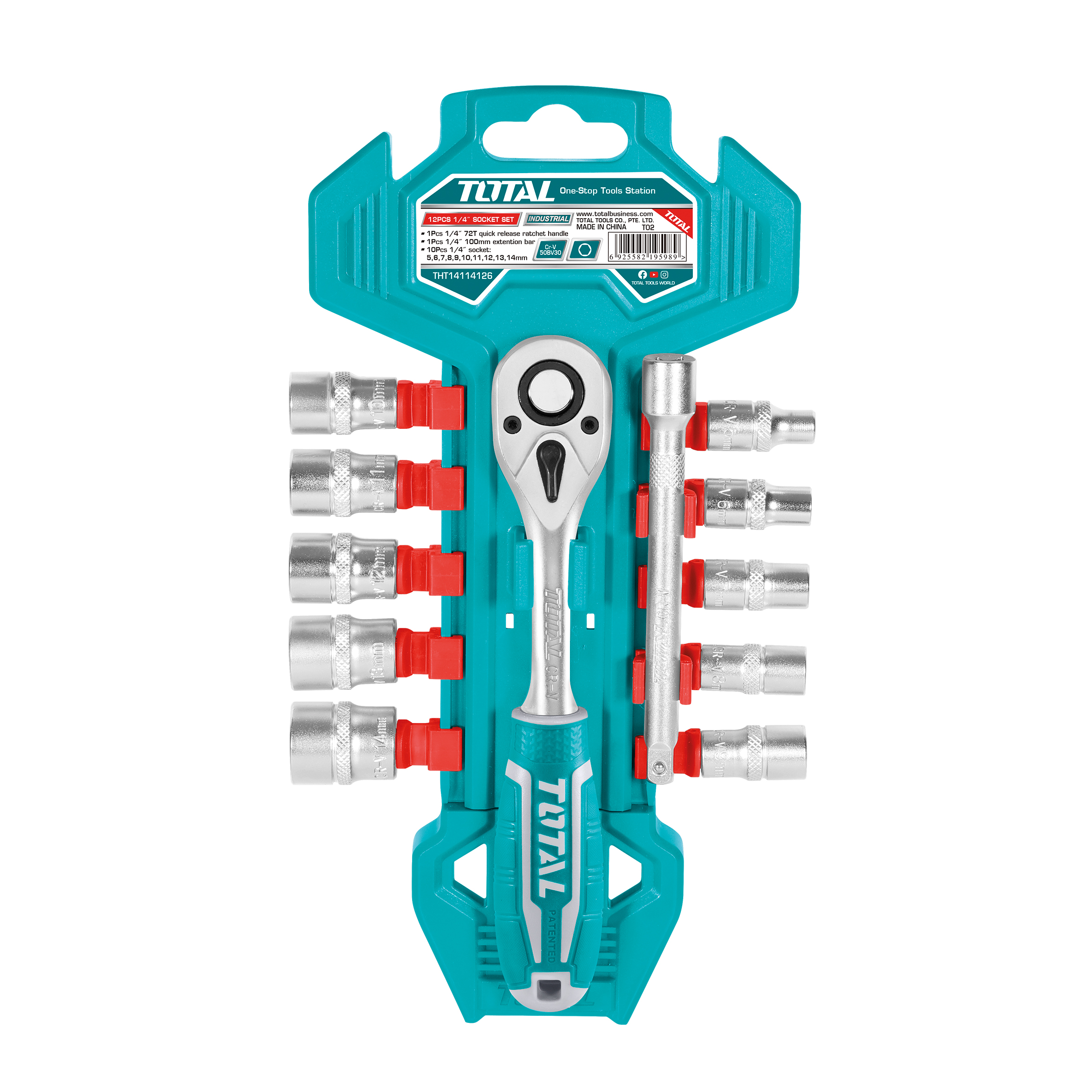 Jeu de 10 douilles 1/2''  THT141121 | 1/2''