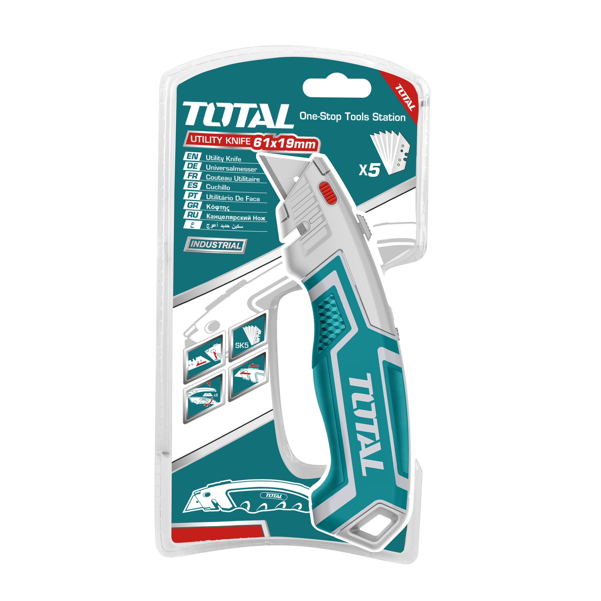 Cutter PRO  THT5116118 | 61 x 19 mm | Alliage de zinc