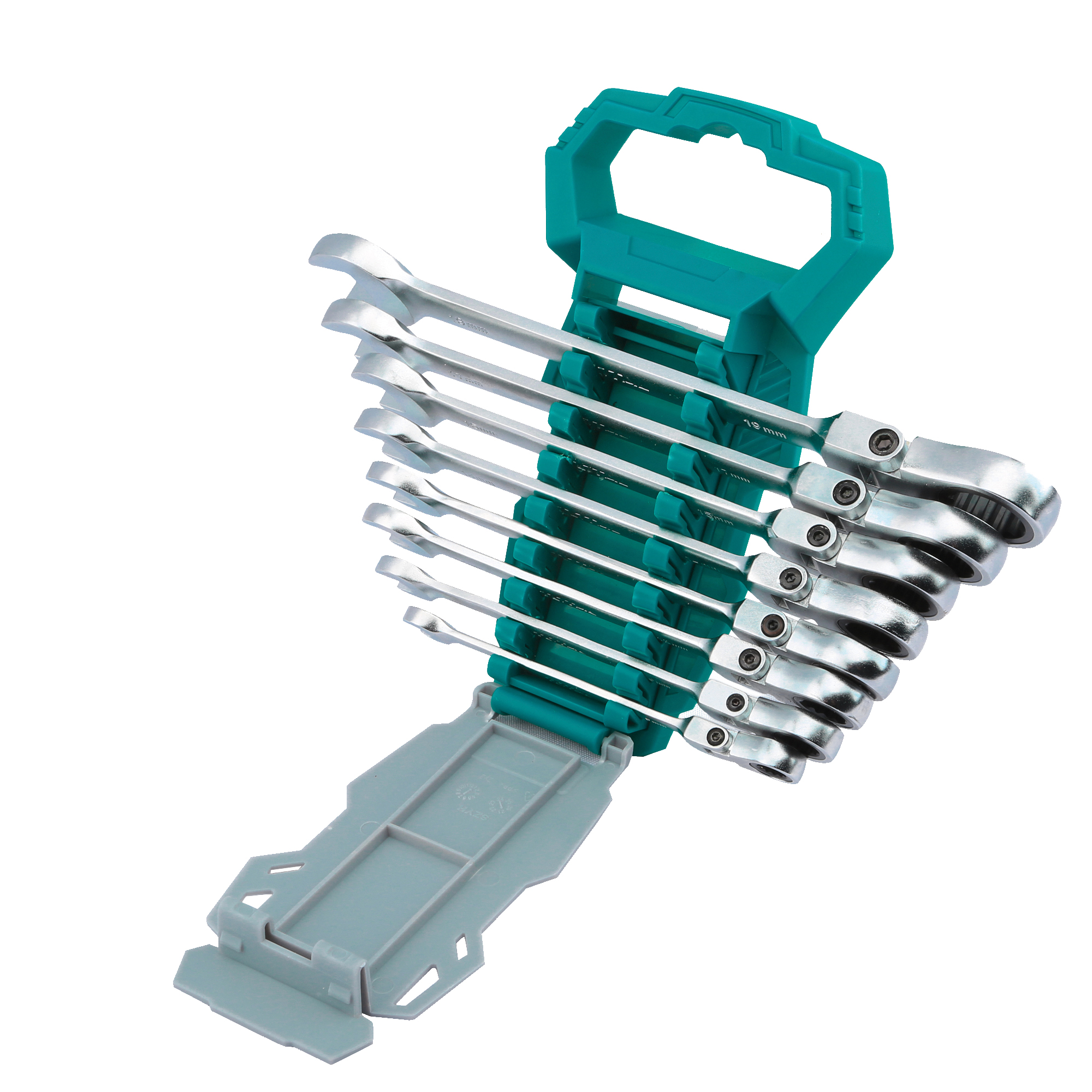 Jeu 8 clés mixtes à cliquet articulées  THT102RK586 | Chrome-molybdène (Cr-Mo)