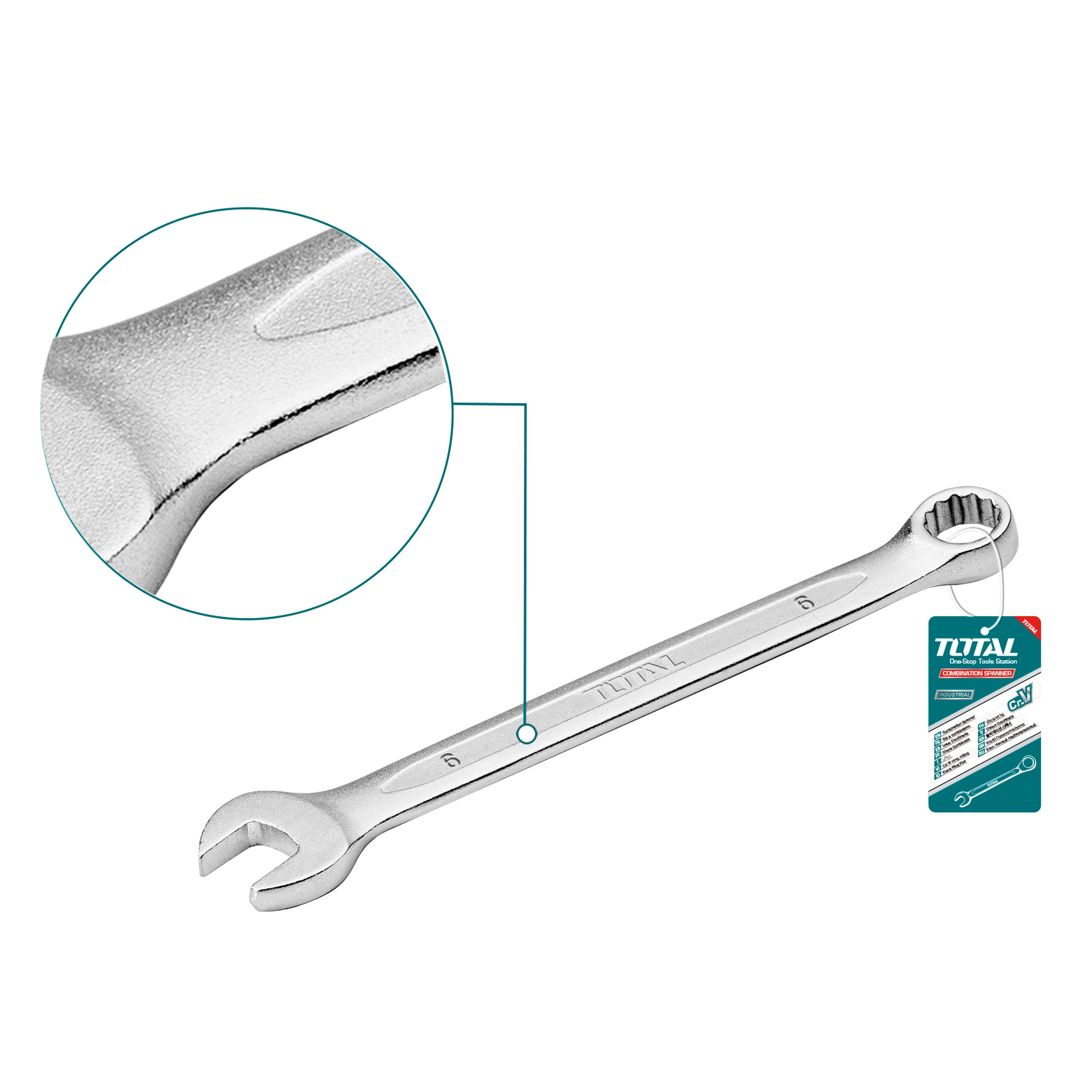 Clé mixte  TCSPA | 11 x 152 mm | Chromo-vanadium (Cr-V)