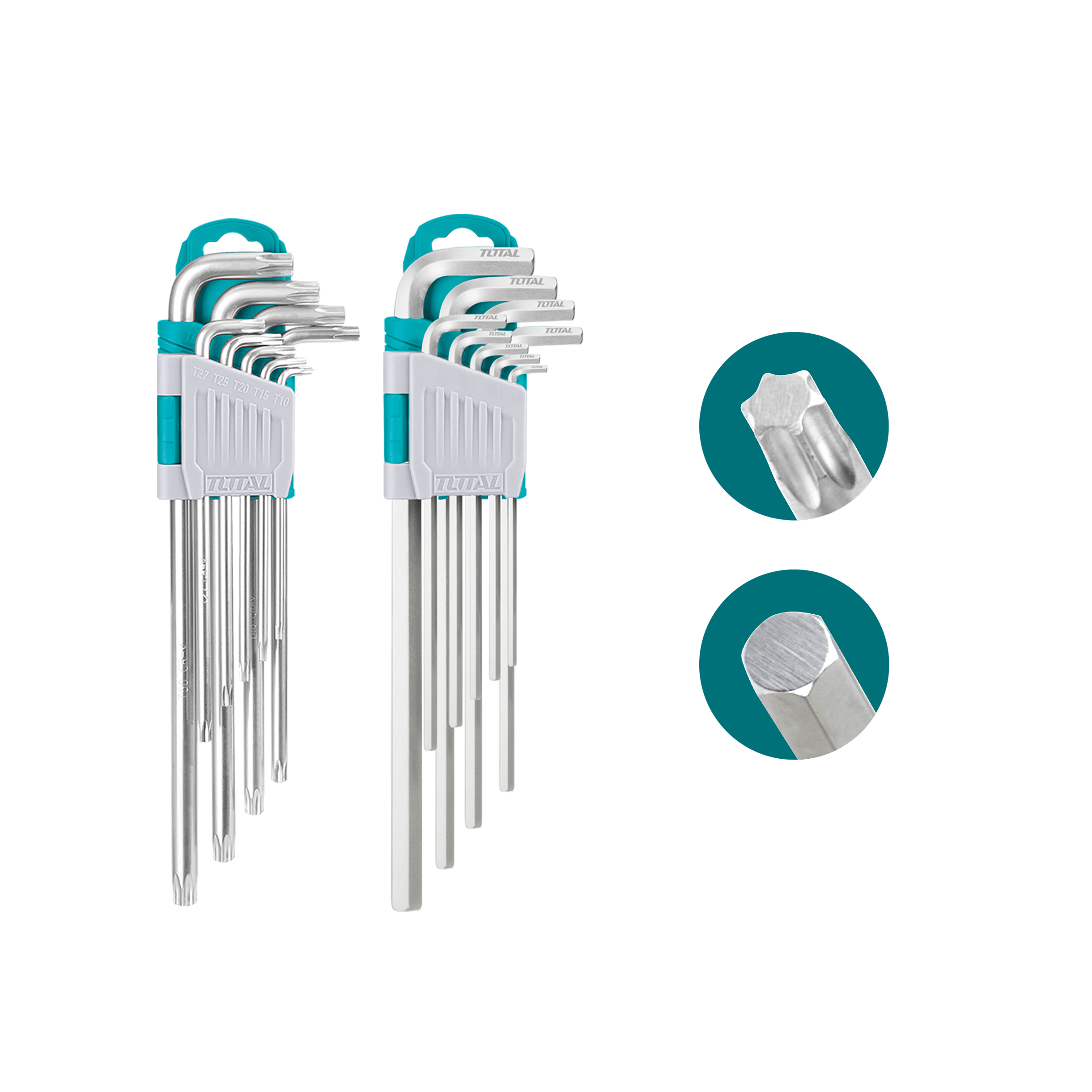 2 jeux clés Allen et Torx  THT106KT0181 | Chromo-vanadium (Cr-V)