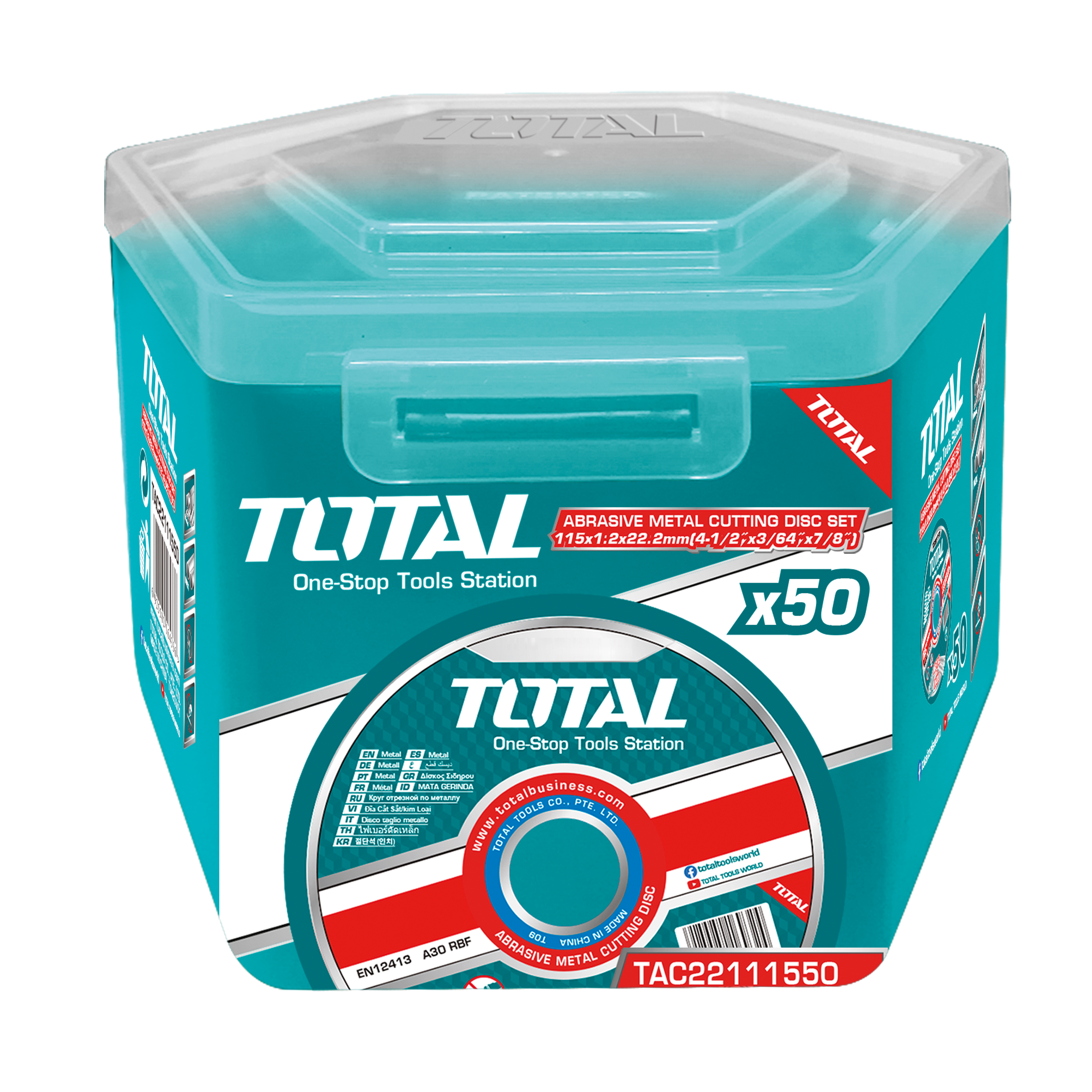 Boîte de 50 disques de coupe  TAC22111550 | Ø115 mm