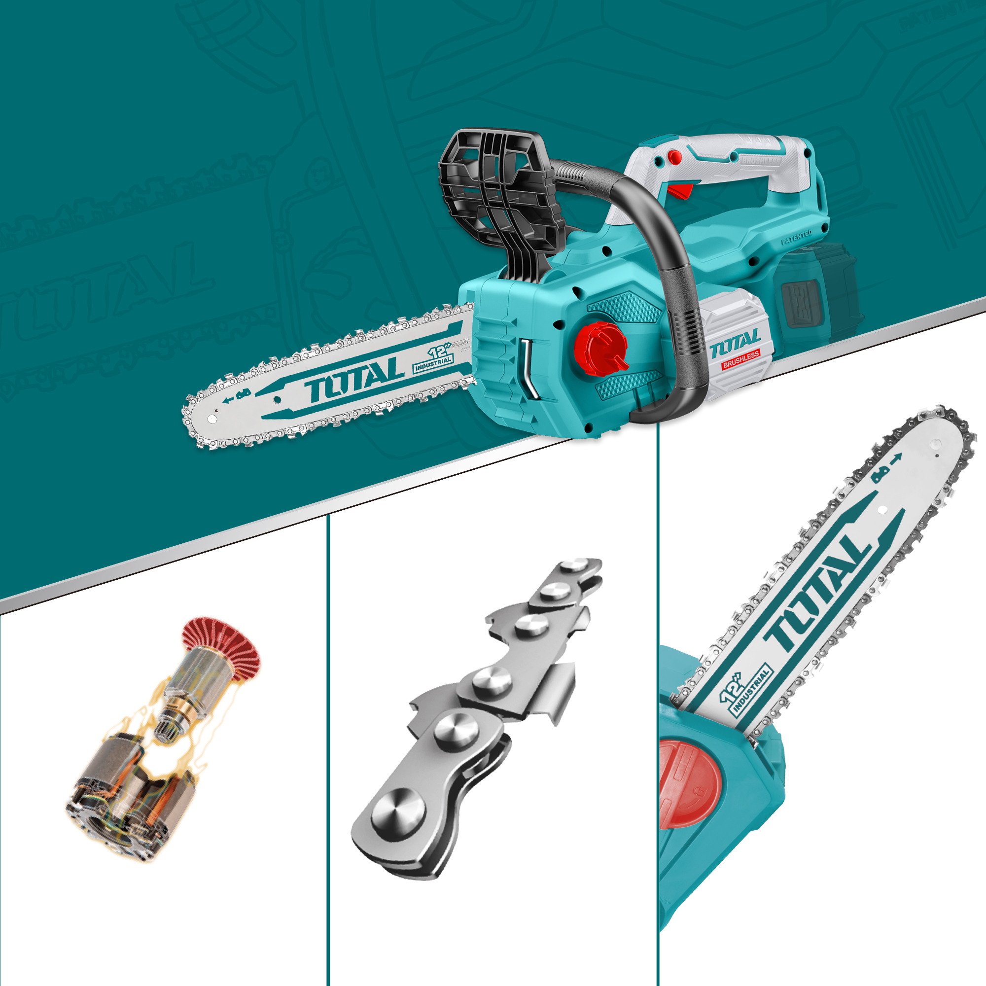 Tronçonneuse brushless à batterie  TGSLI20128 | 20 V