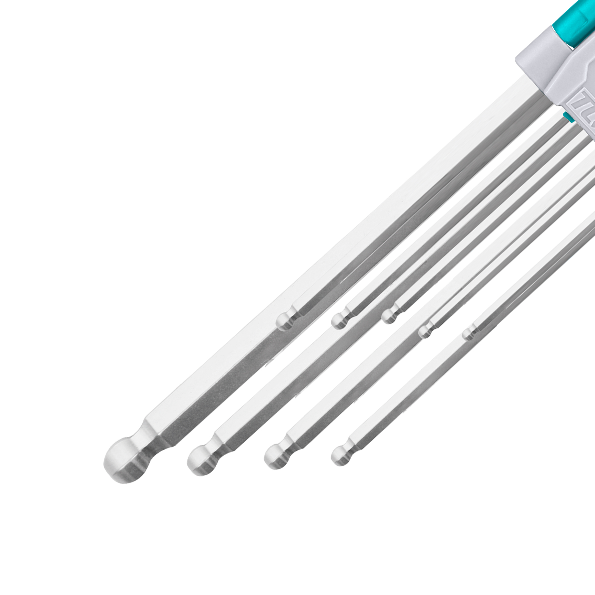 Jeu 9 clés Allen pointe sphérique  THT106291 | Chromo-vanadium (Cr-V)