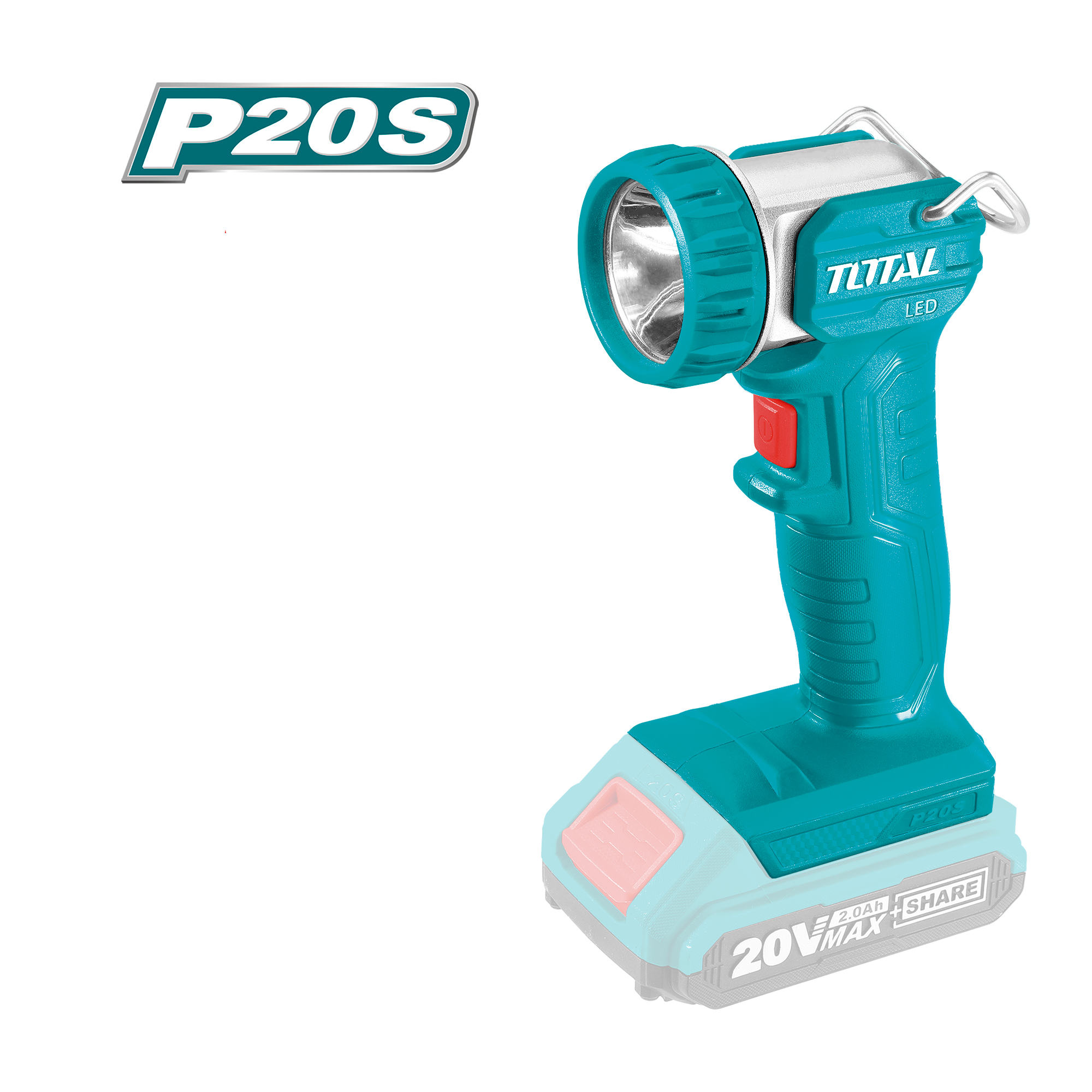 Lampe-torche LED à batterie  TWLI2038 | 20 V