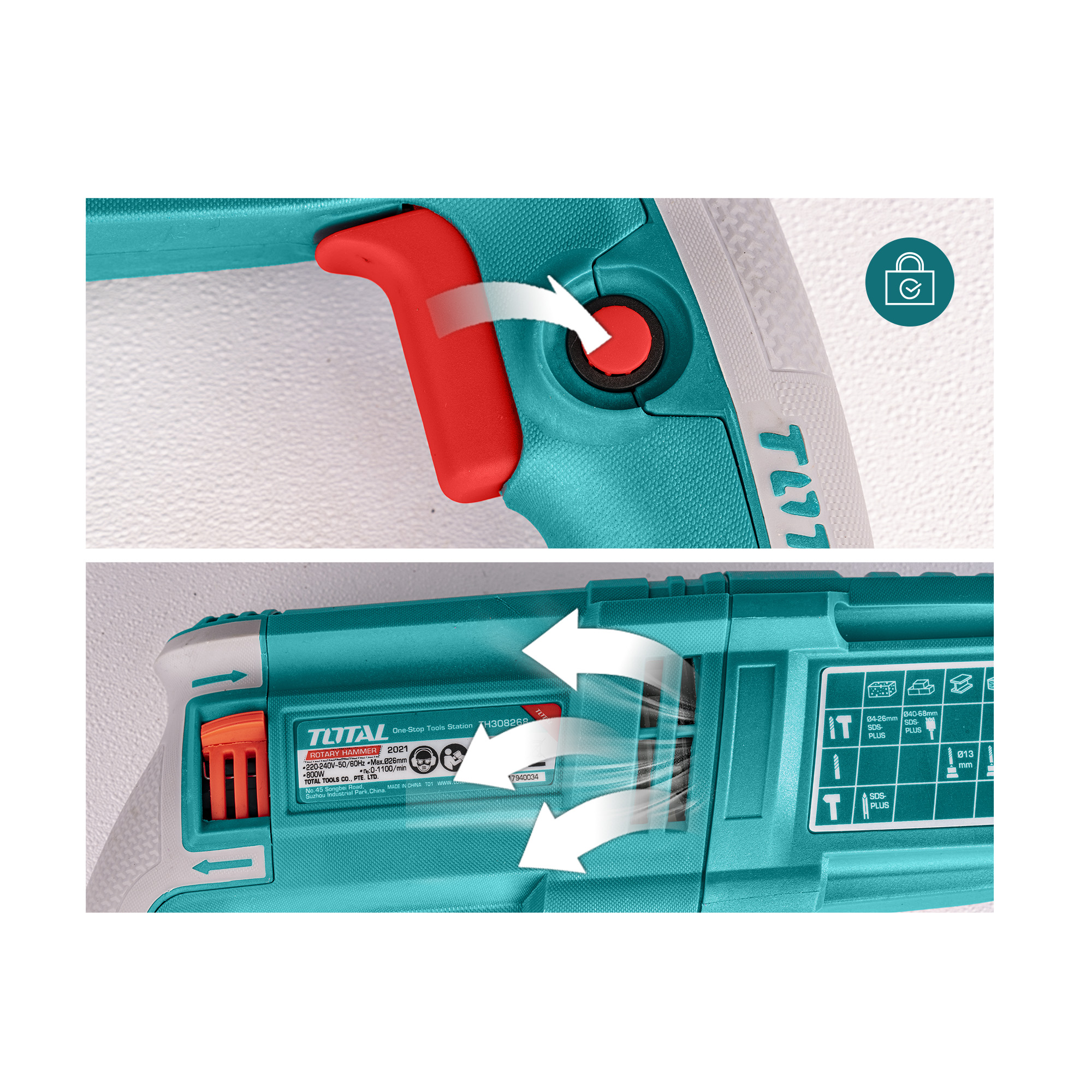 Marteau-perforateur  TH309288 | 950 W - 2.5 j
