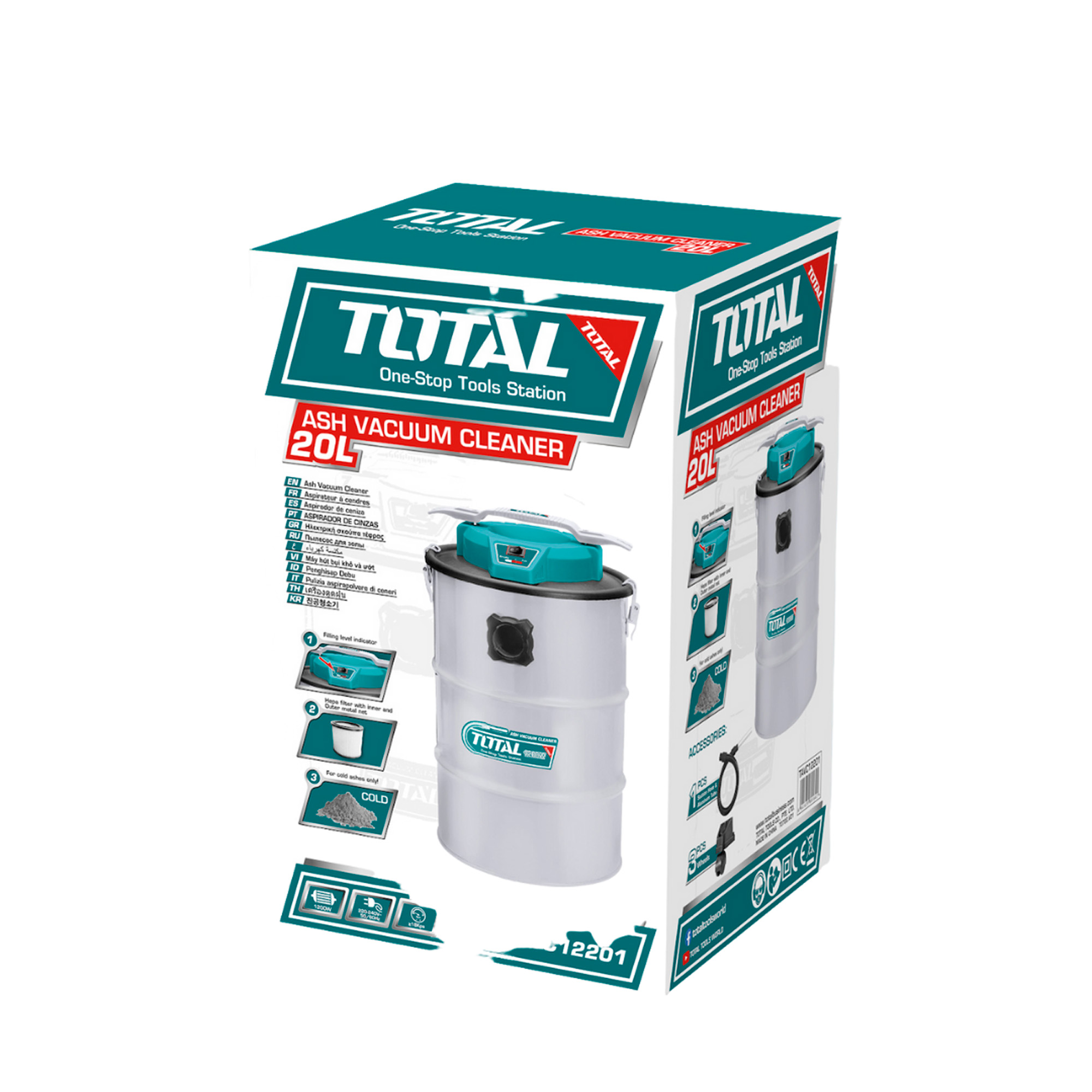 Aspirateur de cendres  TAVC12201 | 1200 W - 20 l