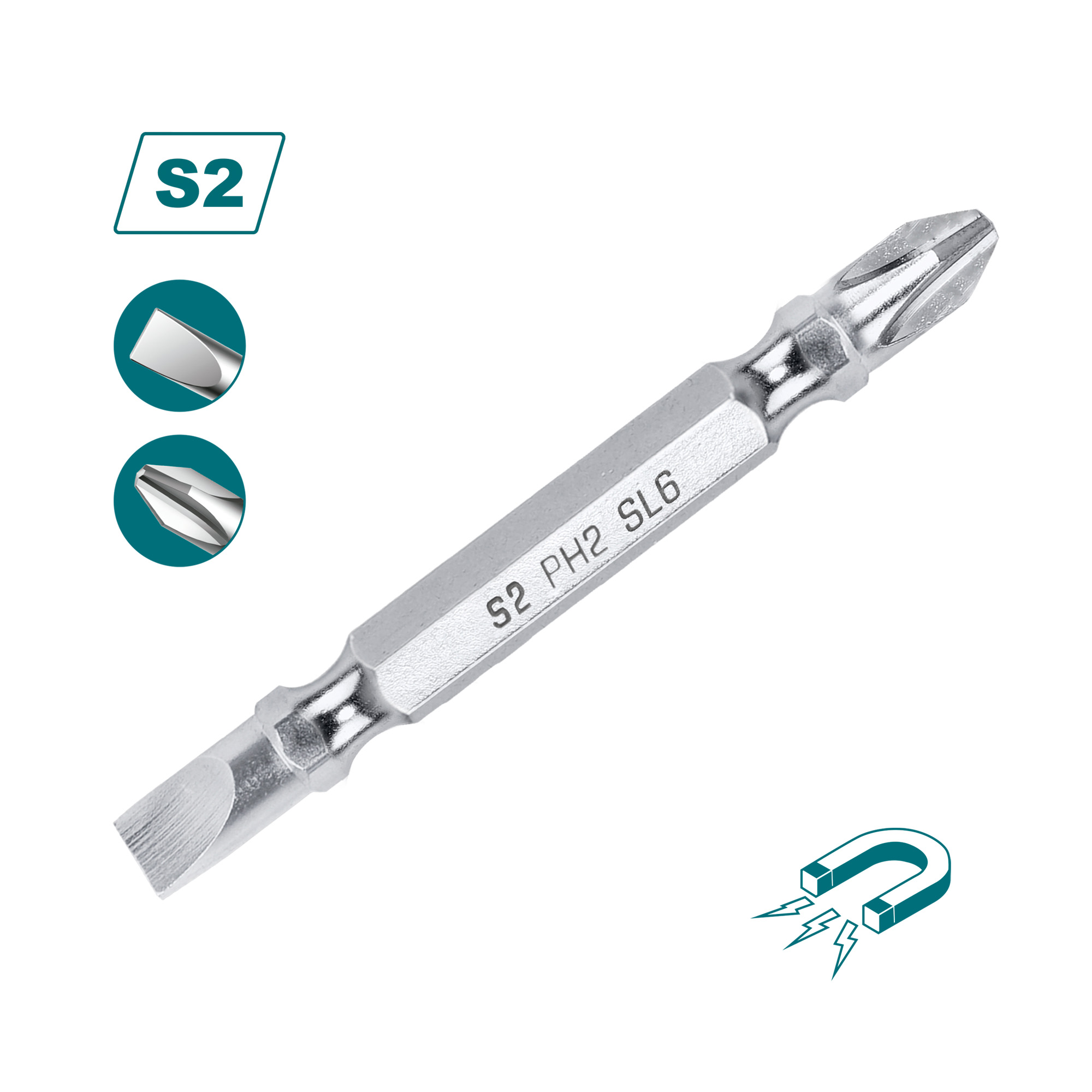 Embouts - PH2 / SL6  TAC16HL133 | 65 mm