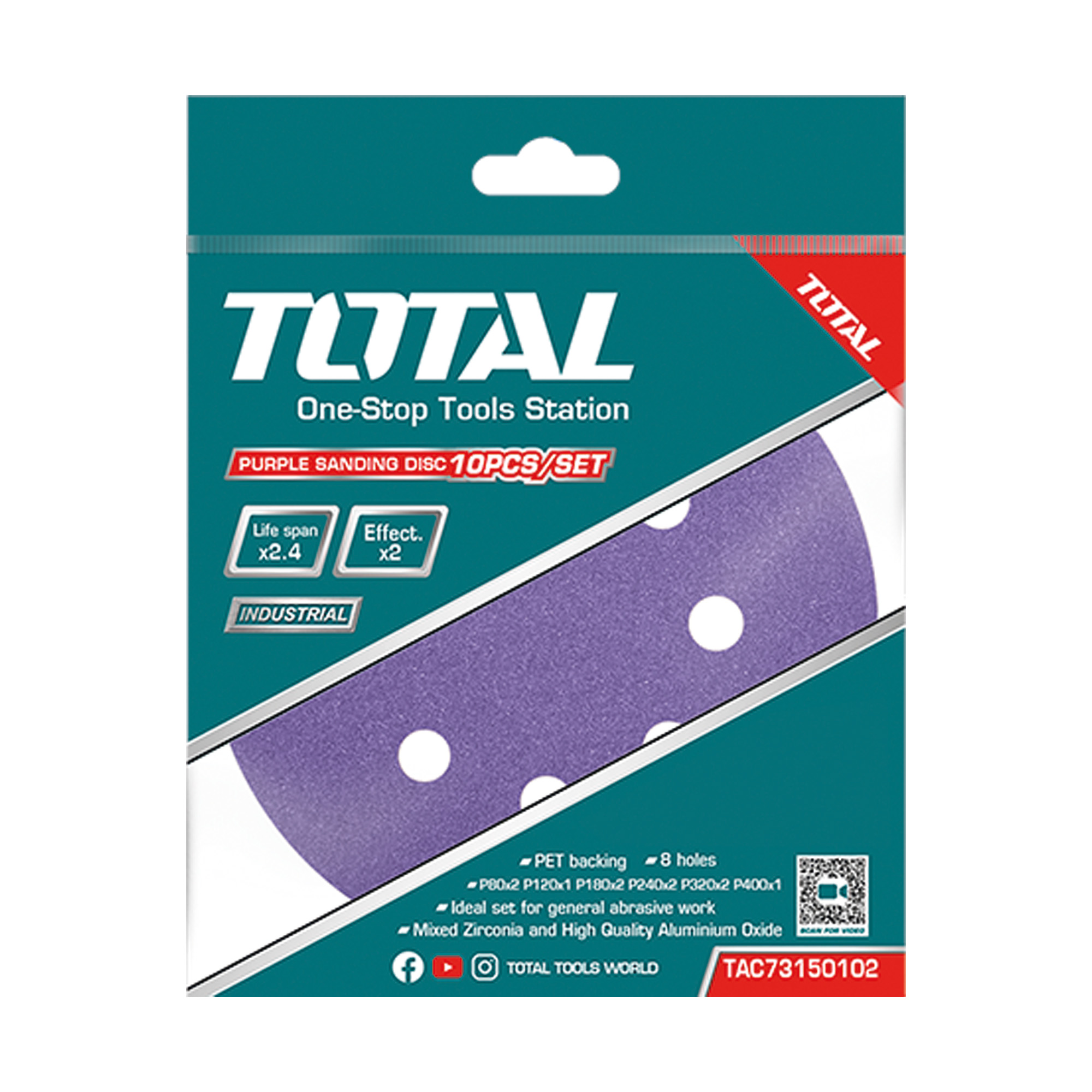 Jeu feuilles abrasives rondes  TAC73150102 | Ø150 mm