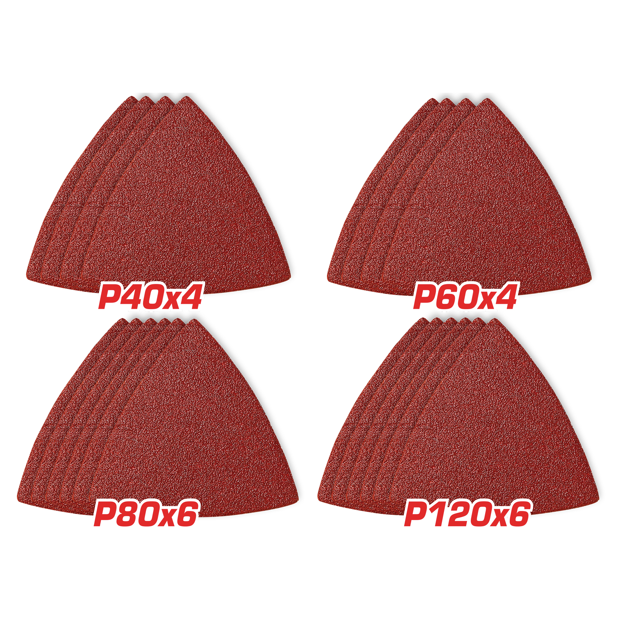 Jeu feuilles abrasive pour ponceuse multifonctions  TAC78080201