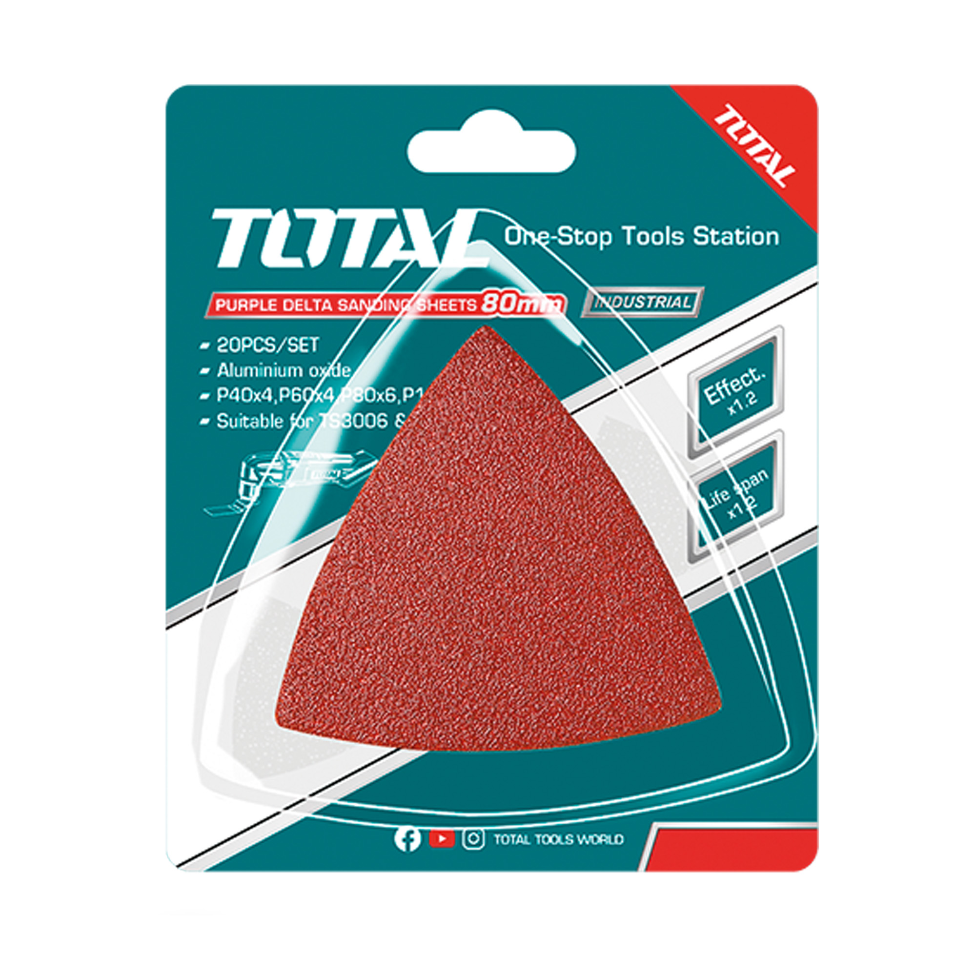 Jeu feuilles abrasive pour ponceuse multifonctions  TAC78080201