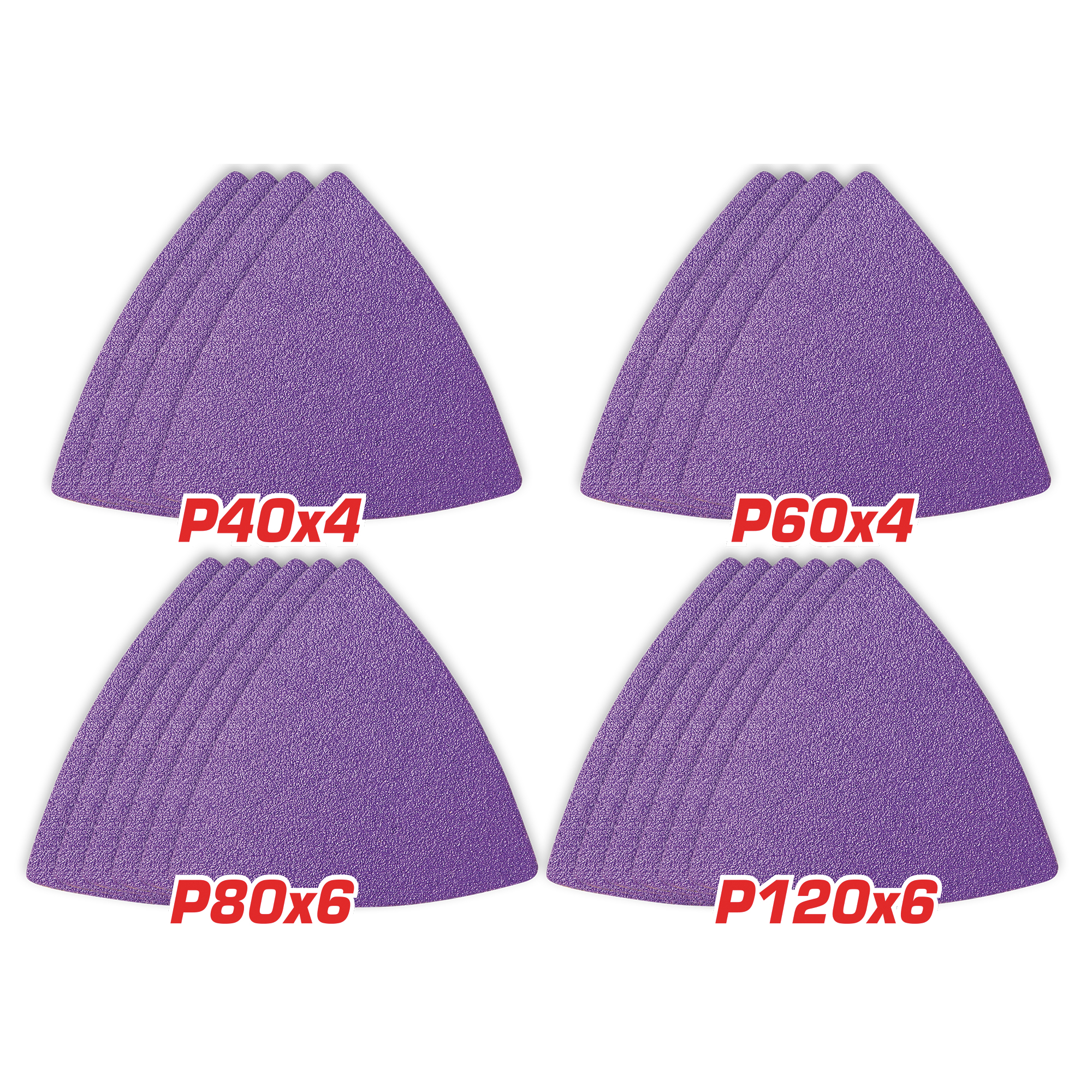 Jeu feuilles abrasive pour ponceuse multifonctions  TAC78080202
