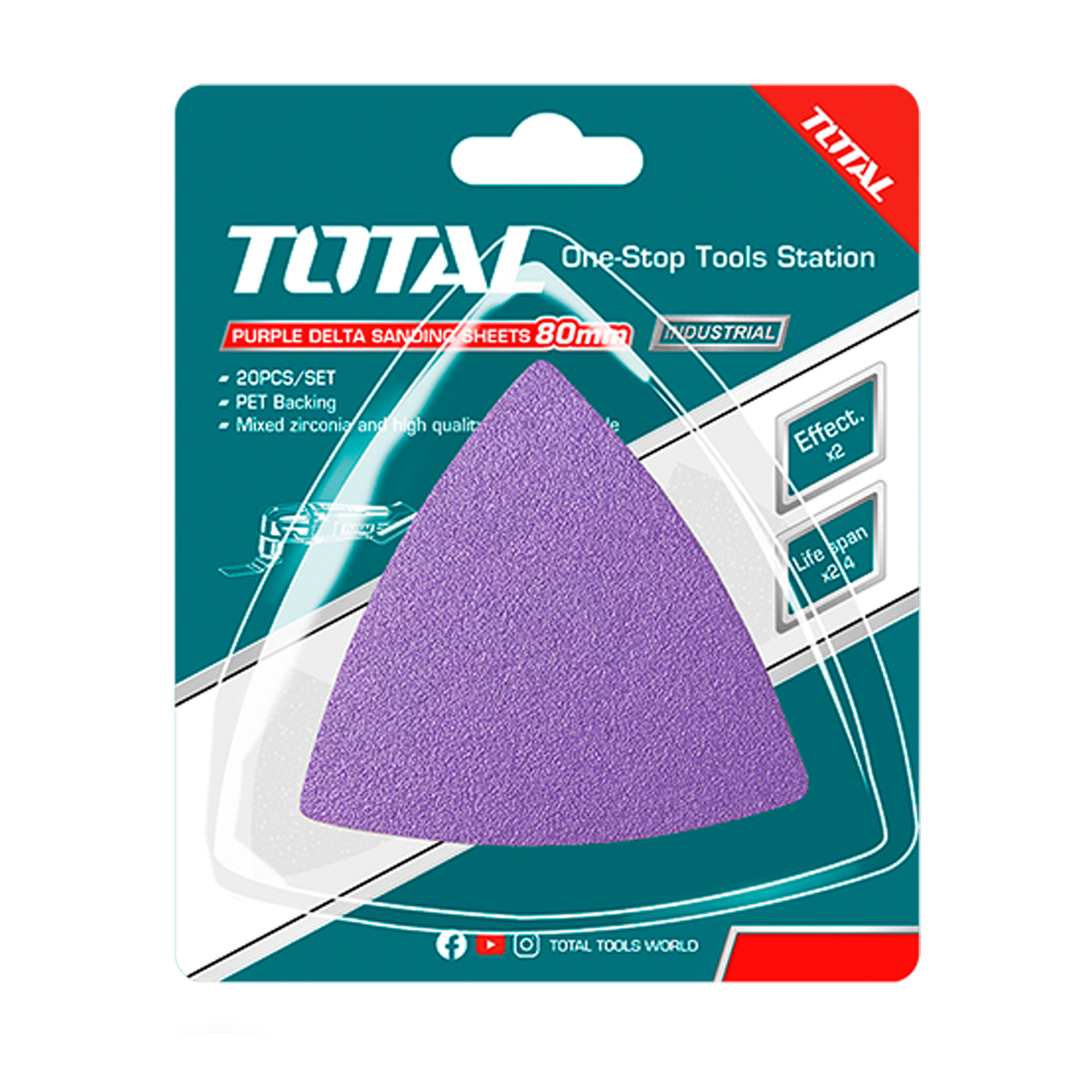 Jeu feuilles abrasive pour ponceuse multifonctions  TAC78080202