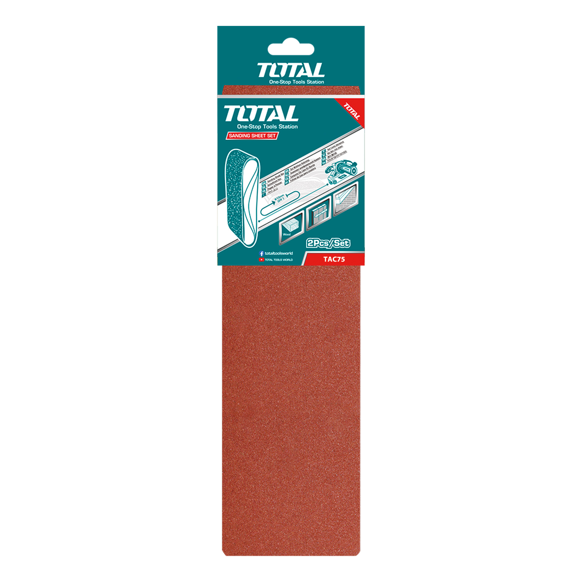 Jeu de 2 bandes de ponçage  TAC75 | P80