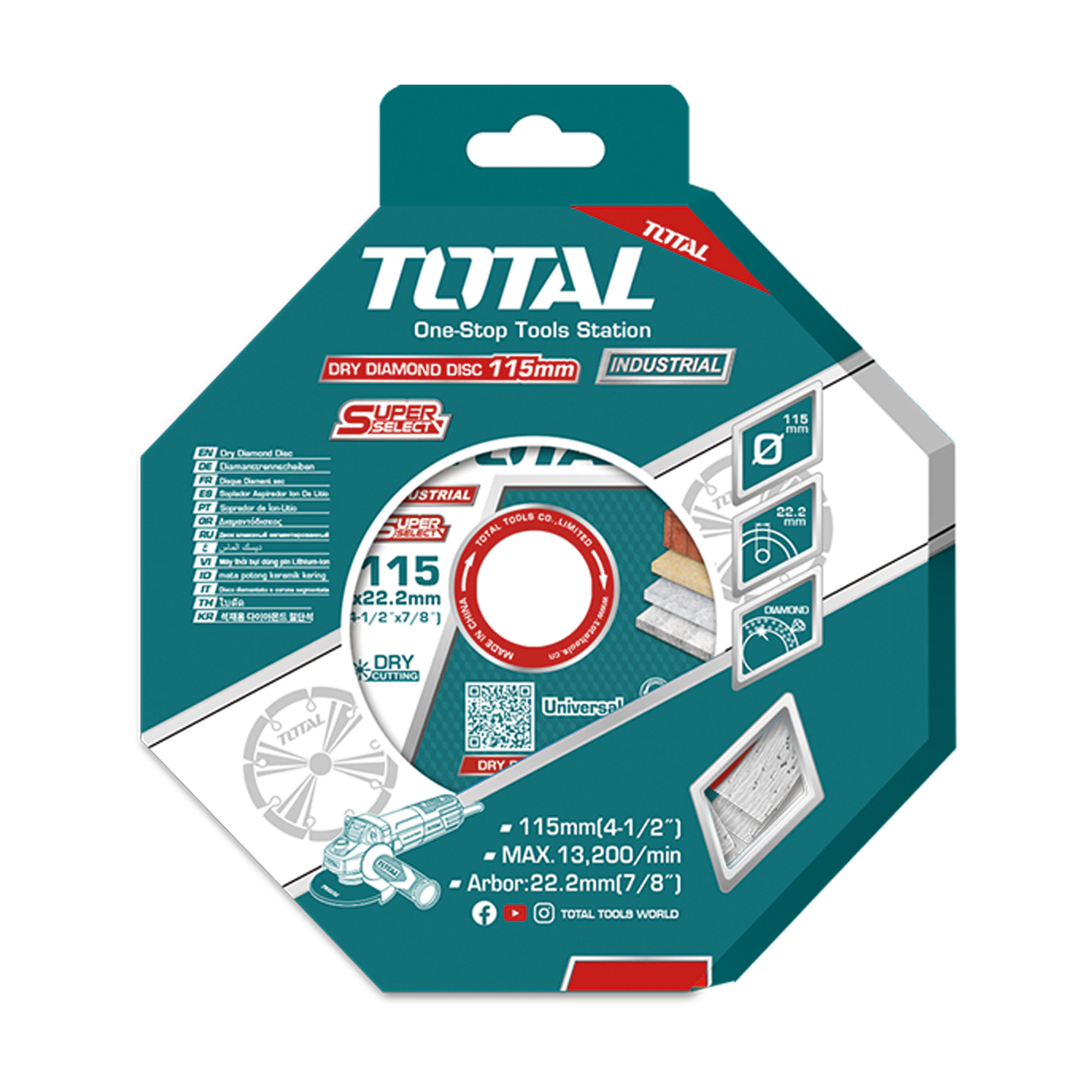 Disque diamanté pour le marbre et le granit  TAC21111512 | Ø115 mm | Diamant
