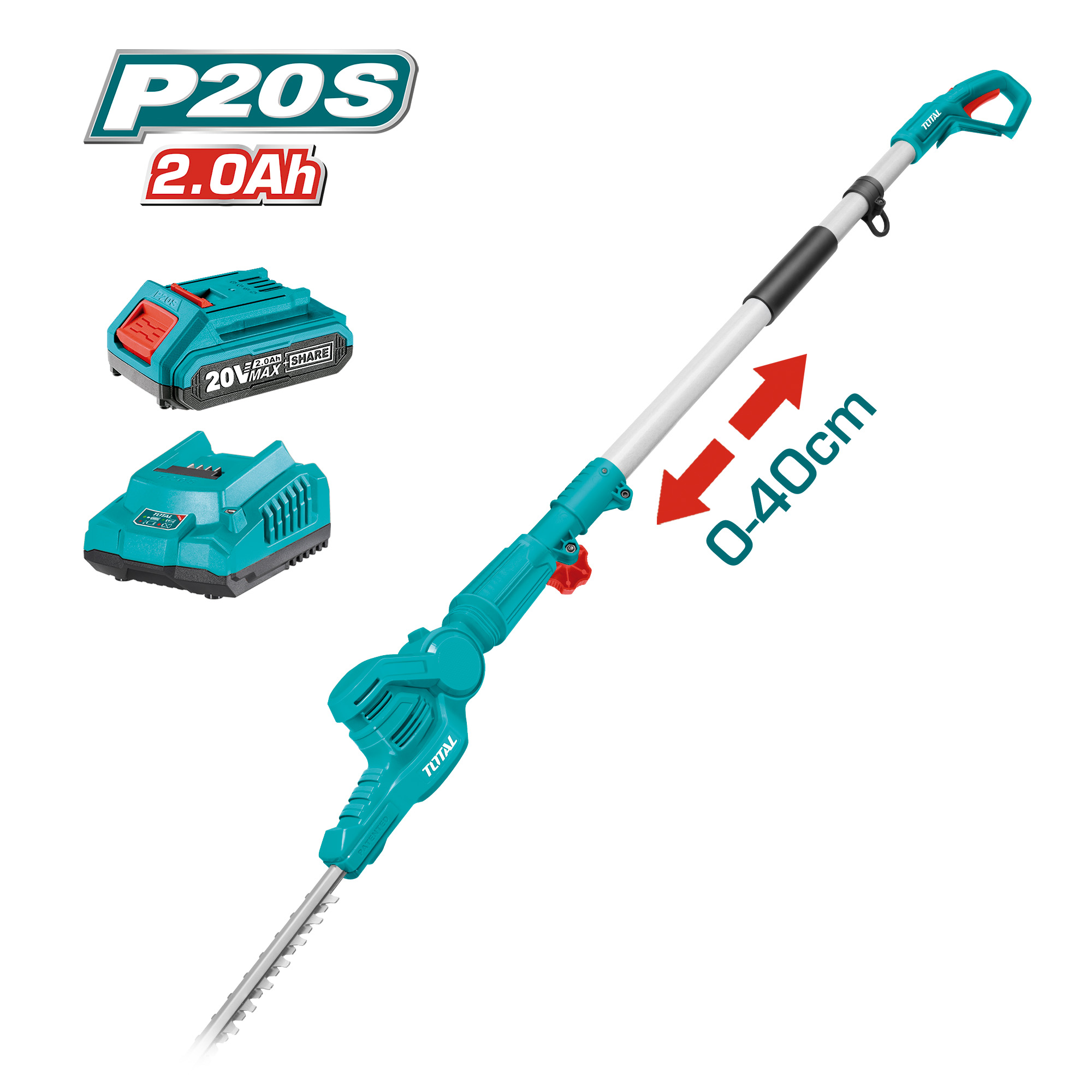Coupe-haie à batterie  TPHT2016012 | 20 V