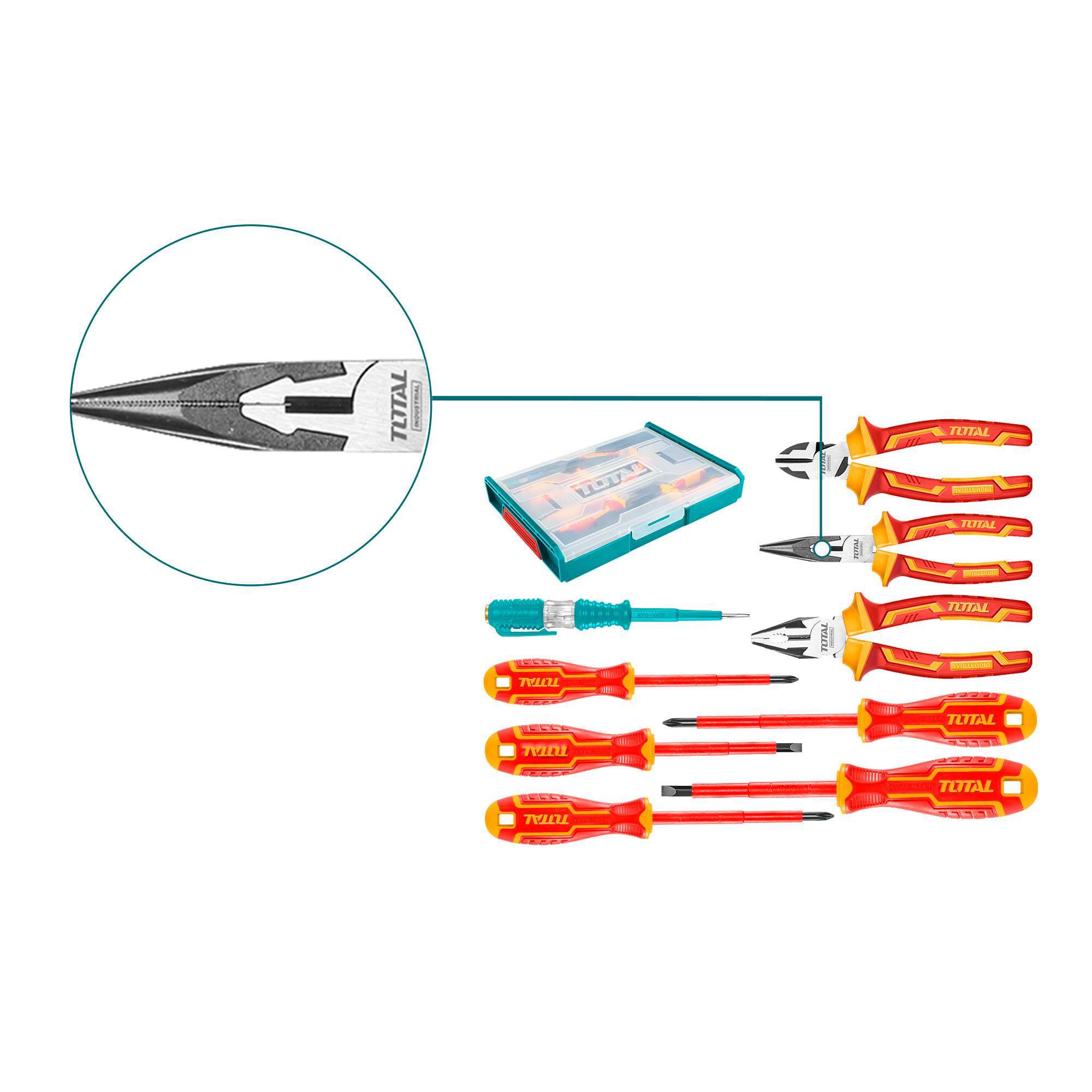 Valise avec 9 outils isolés  THKTV02H091