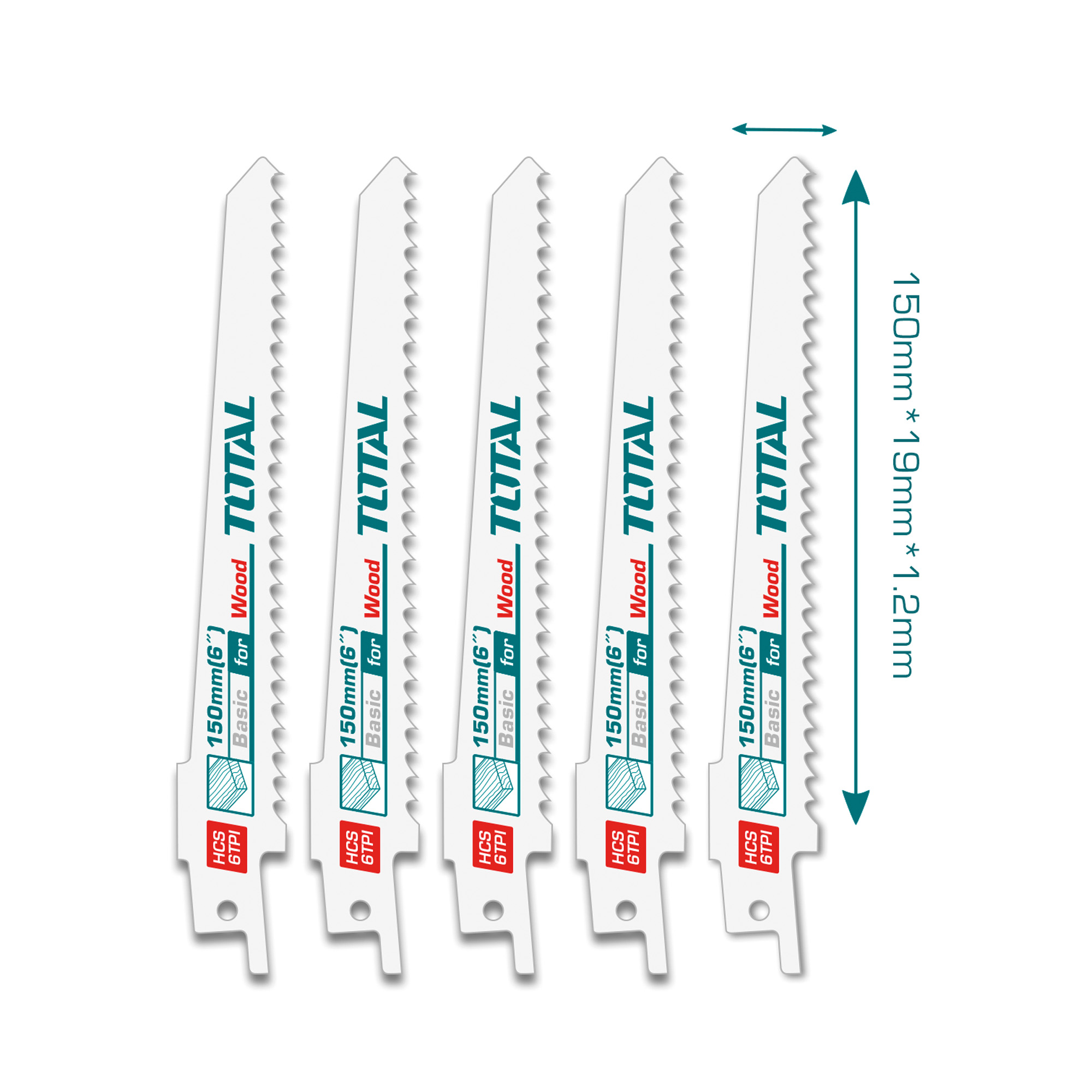 Scies sabre  TRSB611D | 150 x 19 x 1,2 mm