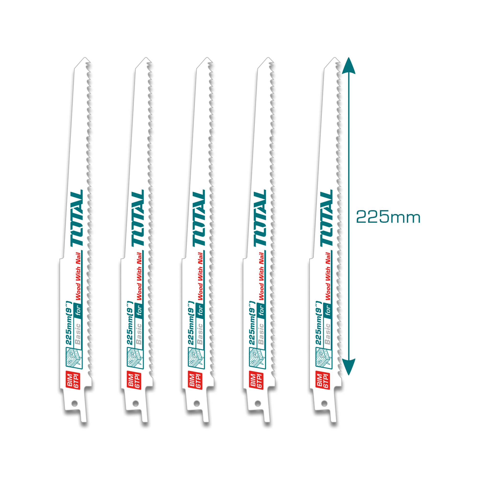 Scies sabre  TRSB1111DF | 225 x 19 x 1,2 mm