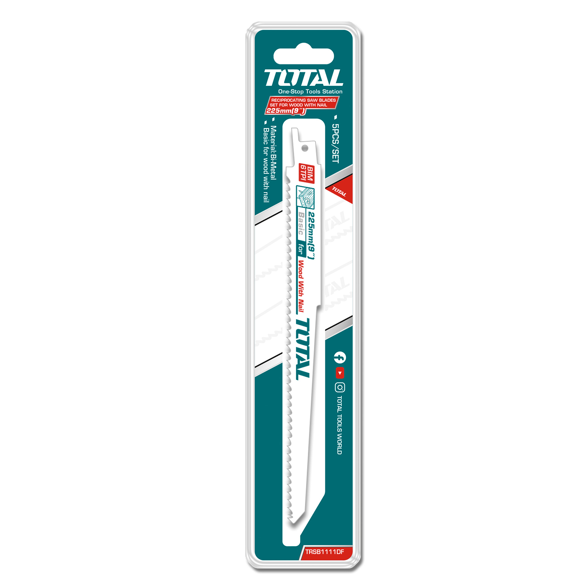 Scies sabre  TRSB1111DF | 225 x 19 x 1,2 mm