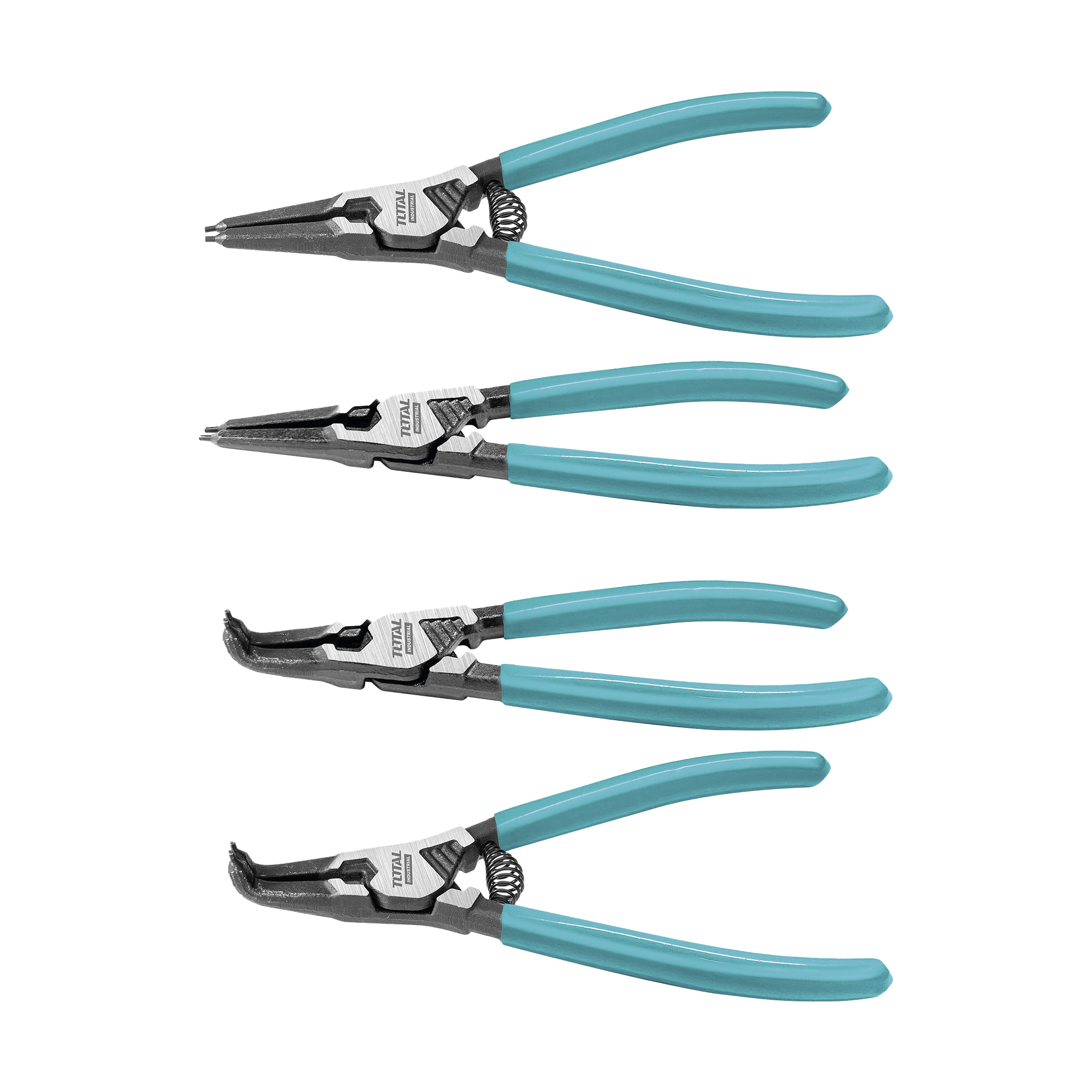 Jeu de 4 pinces pour circlips  THTJ214042 | 180 mm | Acier au carbone