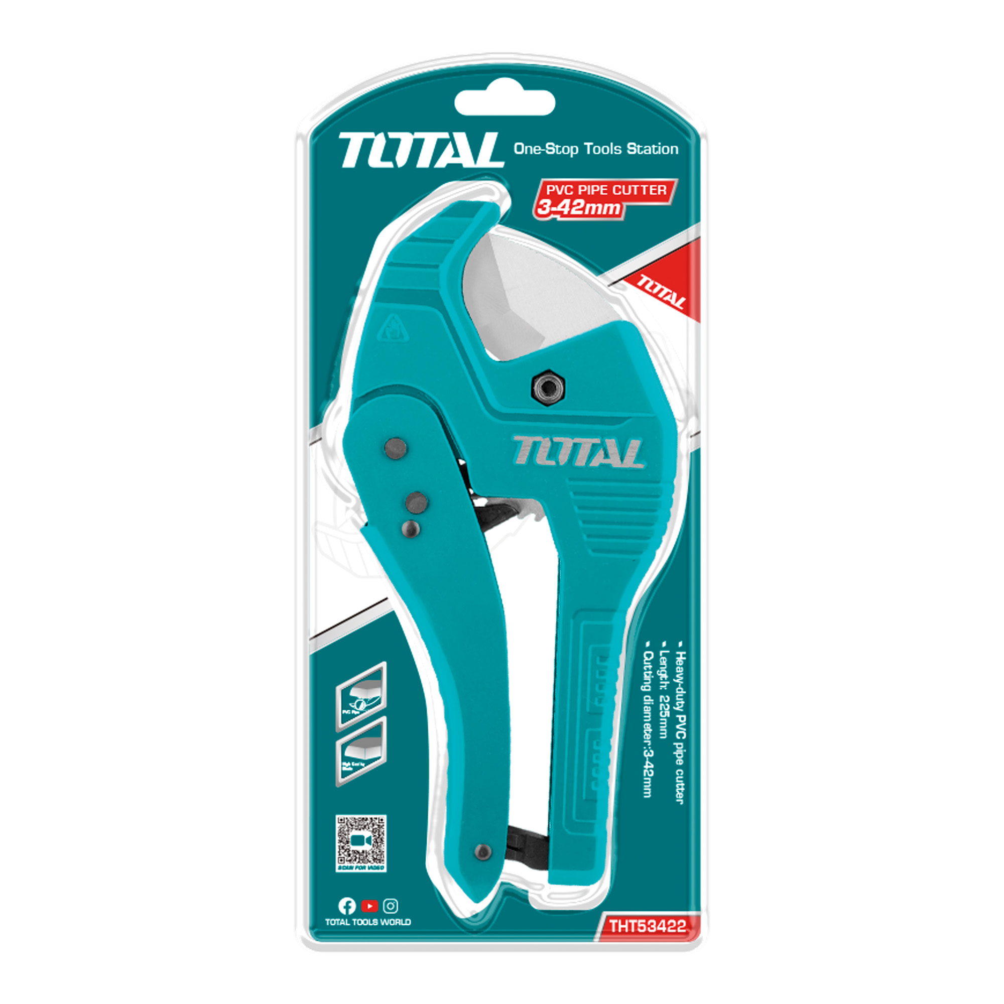 Pince coupe-tuyaux en PVC  THT53422 | 42 mm | Aluminium
