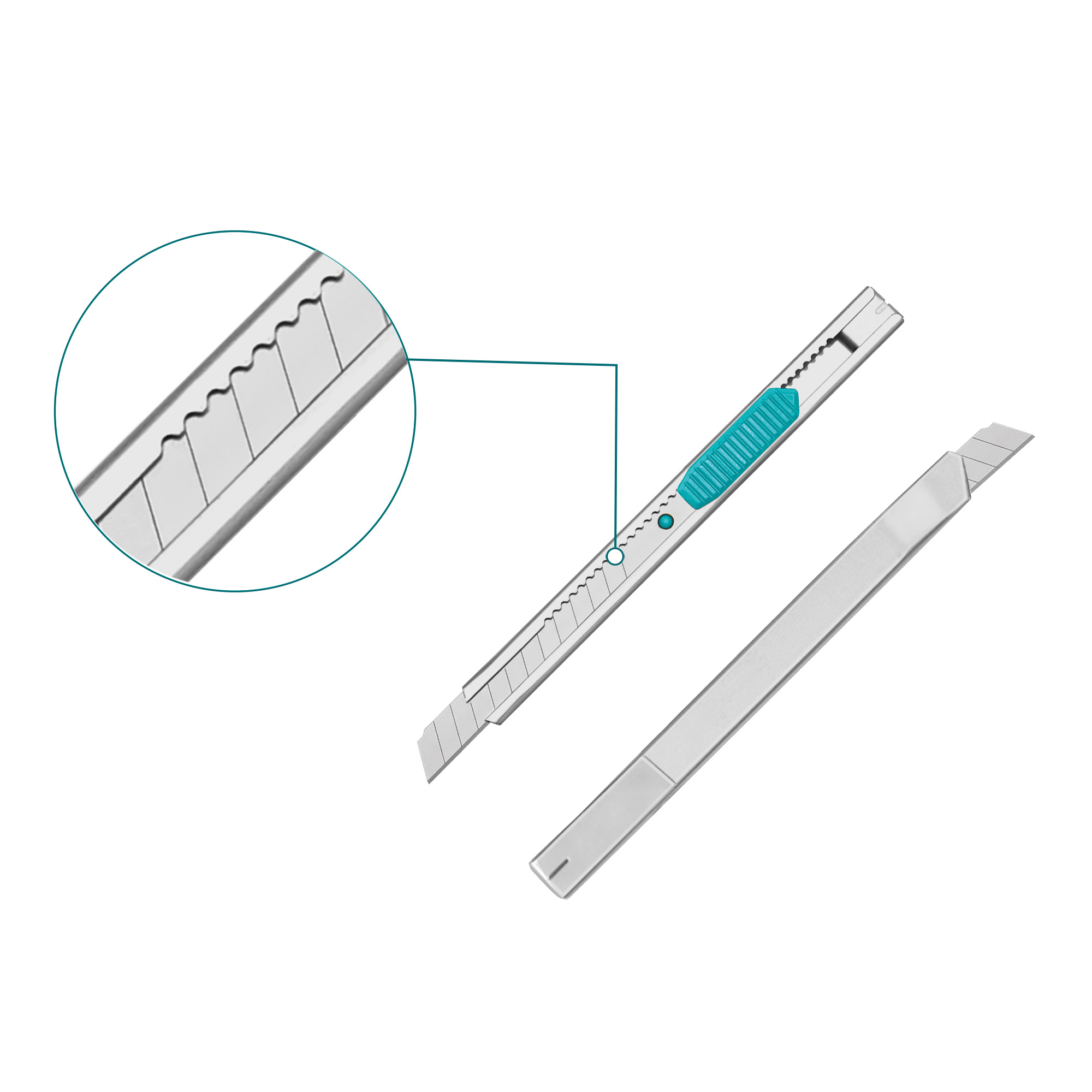 Cutter  THT5110906 | 9 x 80 mm | Acier inoxydable