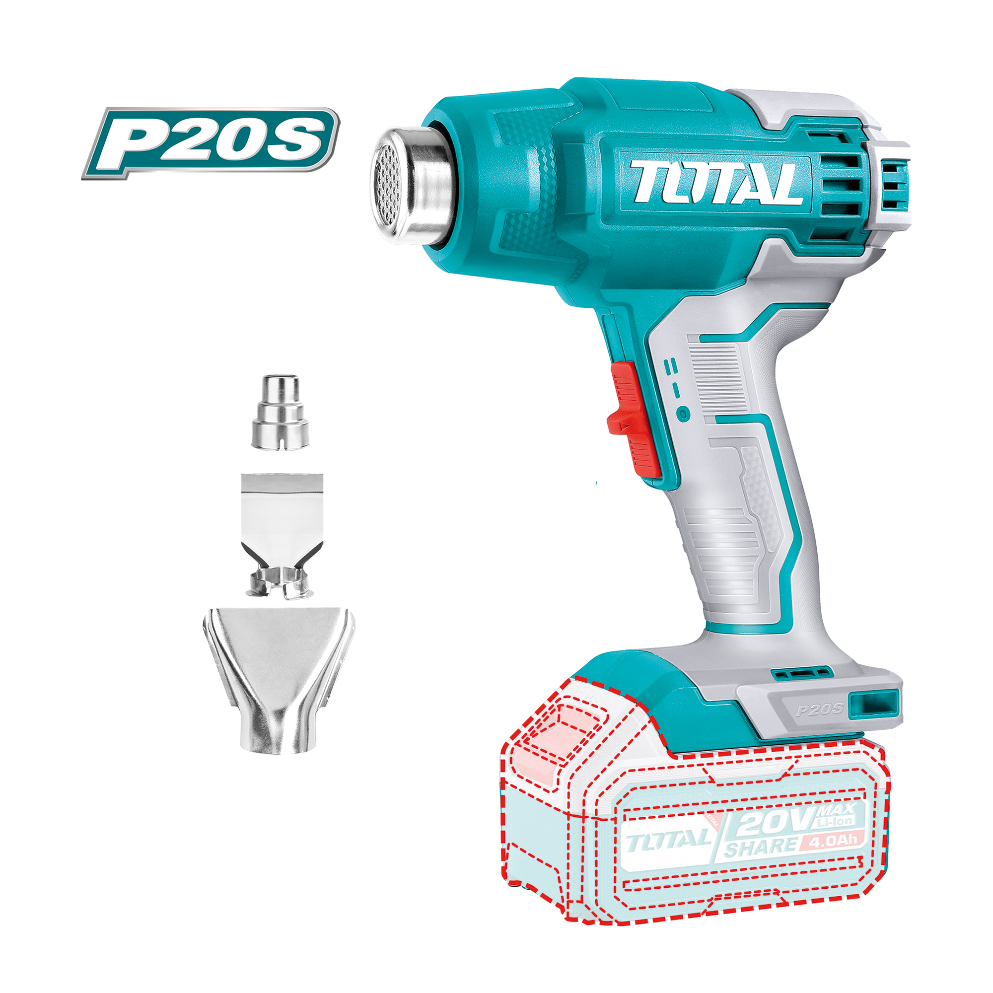 Décapeur thermique à batterie  TBLI2002 | 20 V