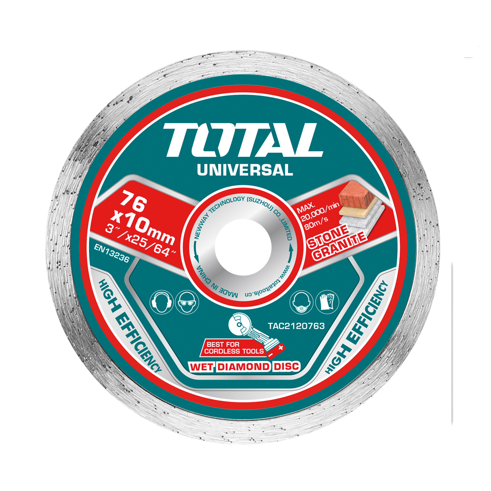 Disque diamant pour briques et béton  TAC2120763 | 76 mm