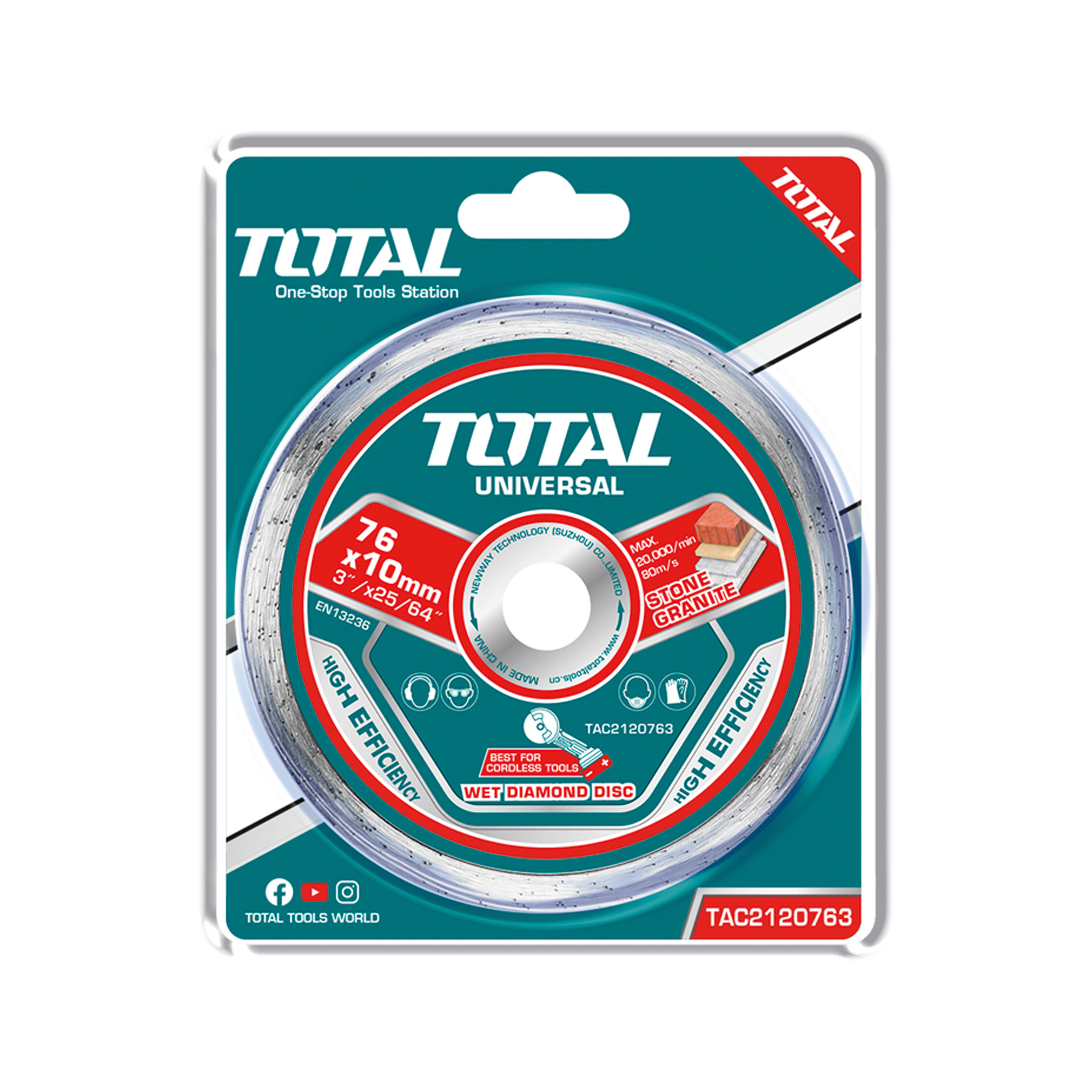 Disque diamant pour briques et béton  TAC2120763 | 76 mm