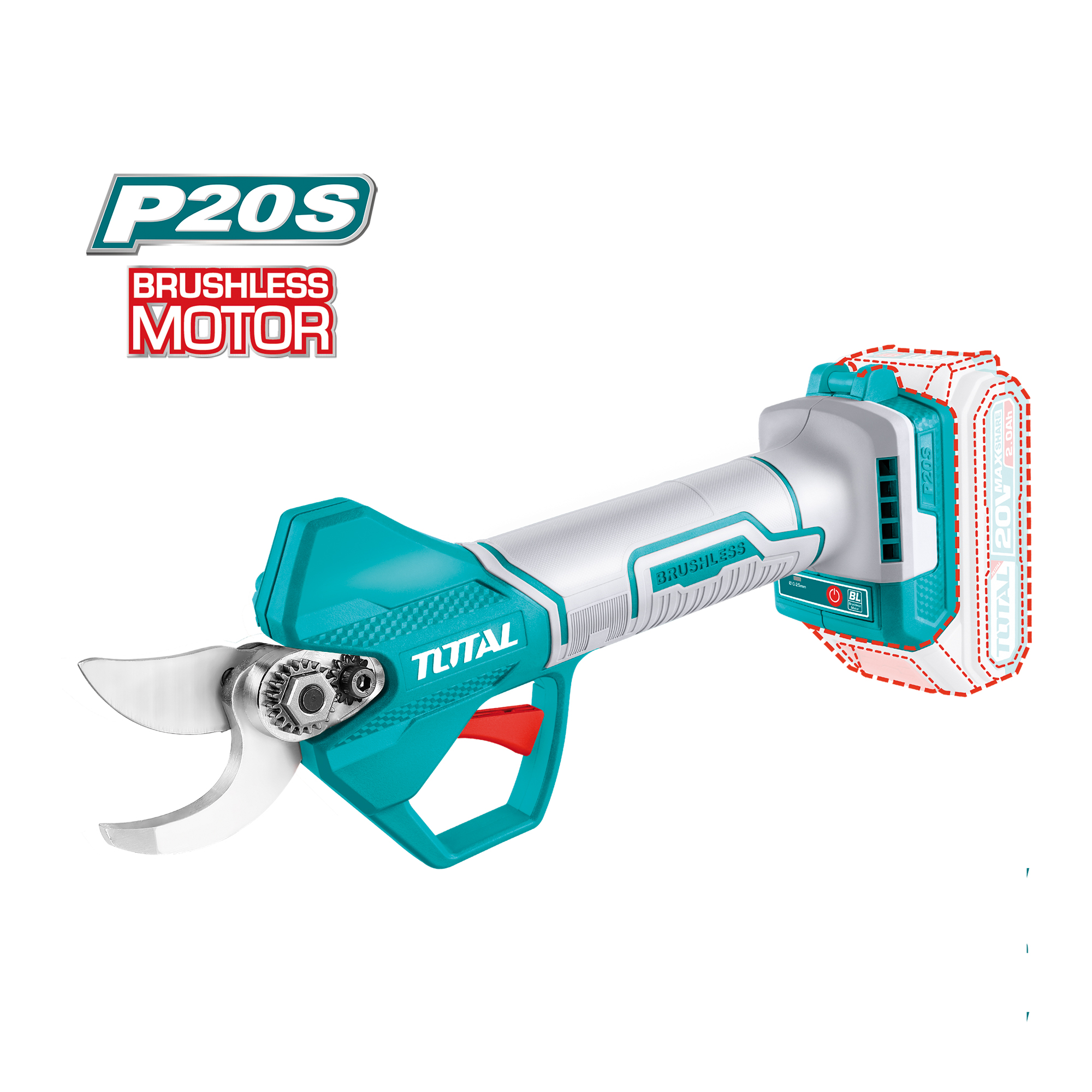 Sécateur brushless à batterie  TSSLI20258 | 20 V