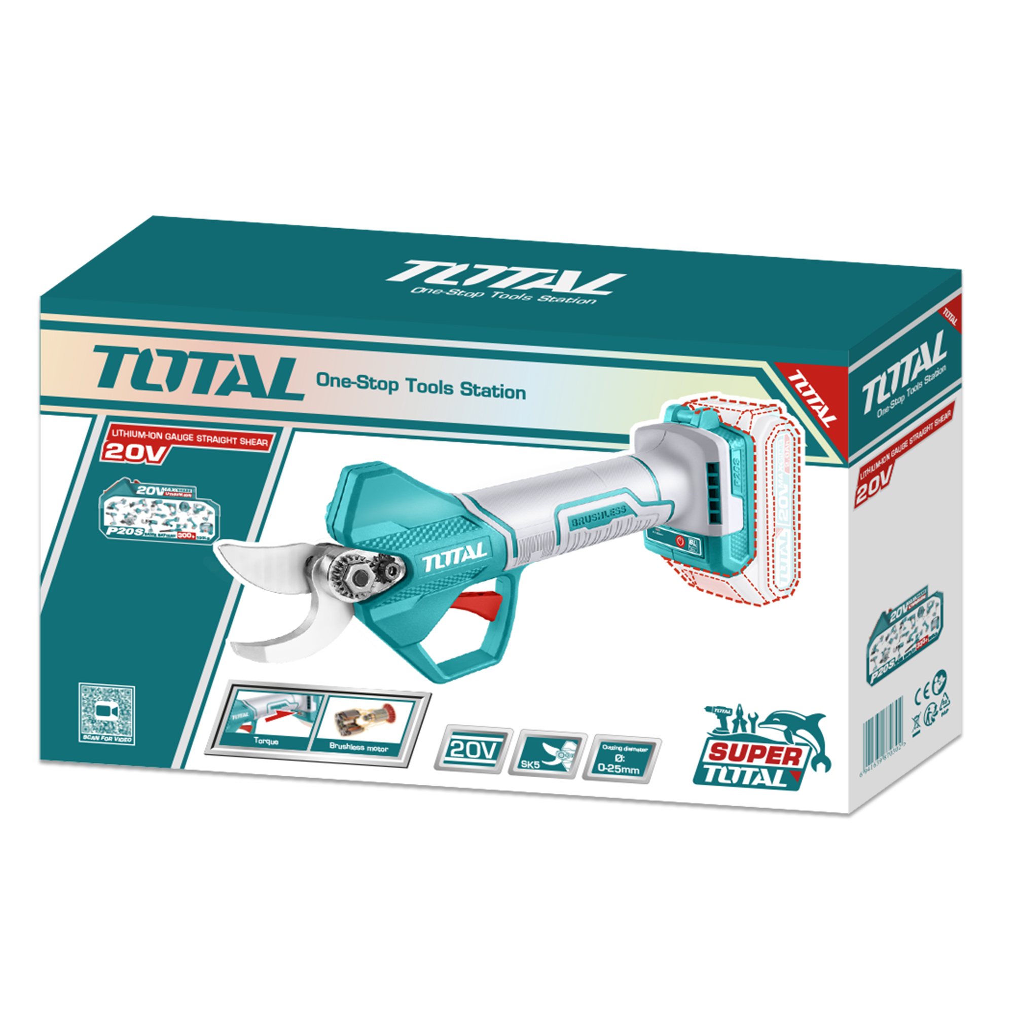 Sécateur brushless à batterie  TSSLI20258 | 20 V