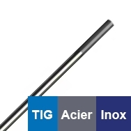 Électrode Tungstène soudure TIG pour acier - inox