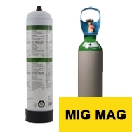 Bouteille de gaz de soudure MIG MAG