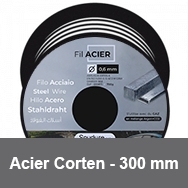 Bobine de fil acier Corten -300 mm