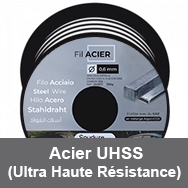 Bobine de fil acier UHSS ( Ultra Haute Résistance)