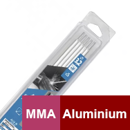 Baguette de soudure MMA pour souder l'aluminium