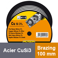Bobine de fil acier CuSi3 - Brazing – 100 mm