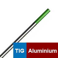Électrode Tungstène soudure TIG pour aluminium